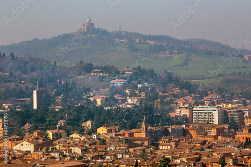 Bologna - Outlook from Torre Asinelli to west photo