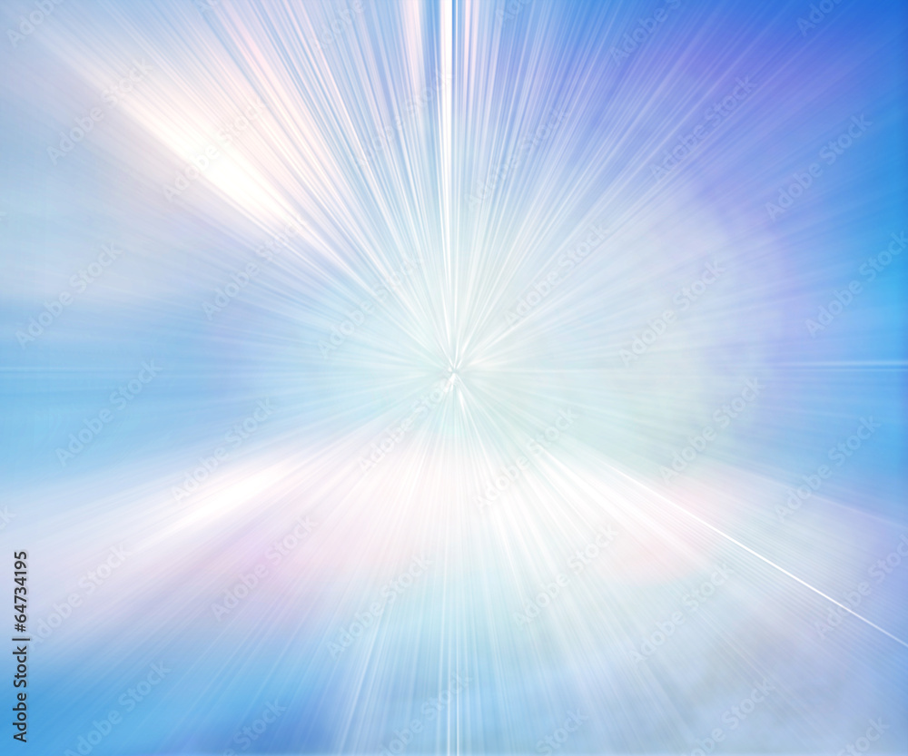 Sun on blue sky with lenses flare Sun on blue sky with lenses flare