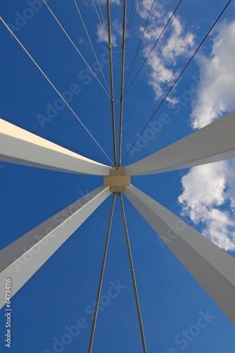 Abstract bridge in sky
