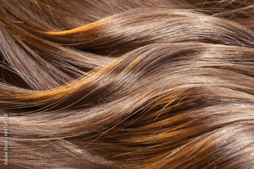 Fotografija Beautiful healthy shiny hair texture with highlighted streaks