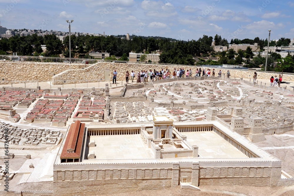 Fototapeta premium Holyland Model of Jerusalem