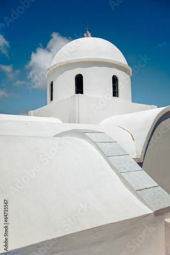 Traditional White Greek Church - Naxos