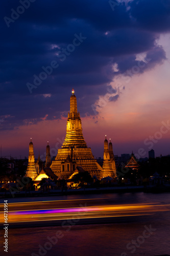 Wat Arun at Sunset - Bangkok  Thailand