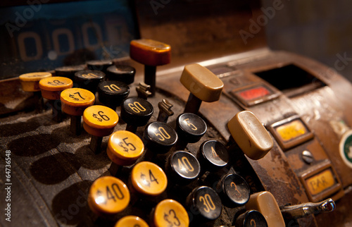 Antique cash register