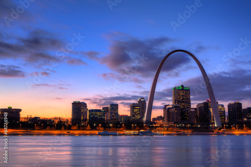 View of the Gateway Arch - St Louis, Missouri photo