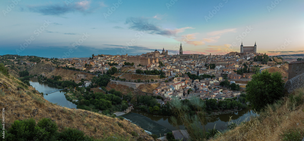 Panorama of Toledo and the Rio Tajo, Spain