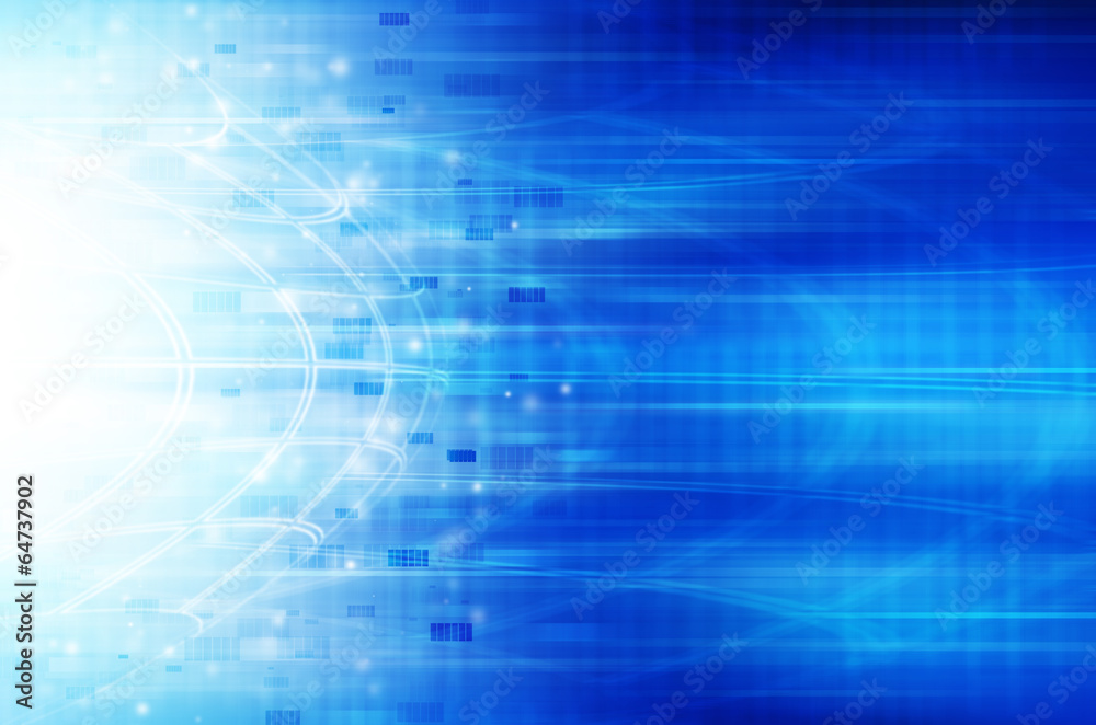Abstract blue technology background. Abstract blue technology background.