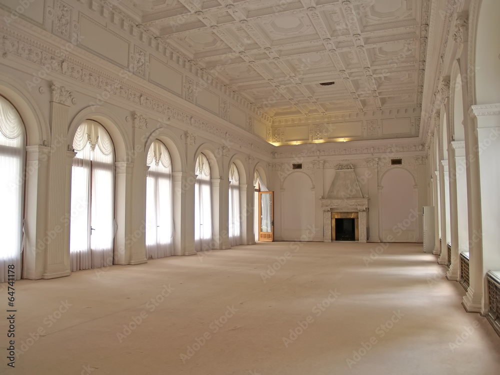 Crimea. Smart hall in the Big Livadiysky palace
