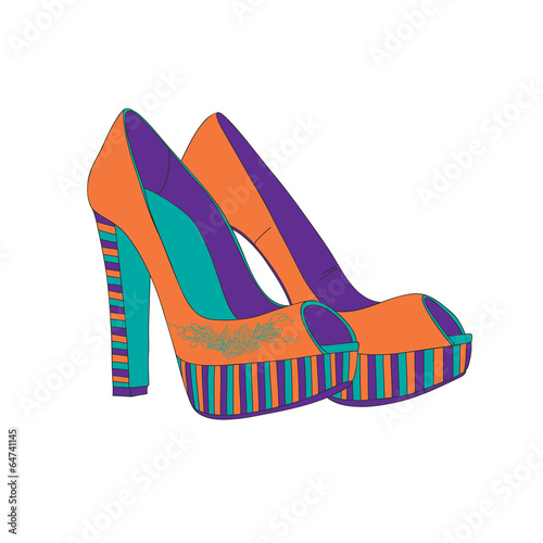 Women's shoes studs.