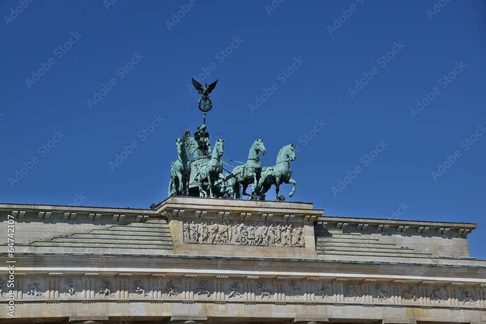 Naklejka premium Brama Brandenburska w Berlinie
