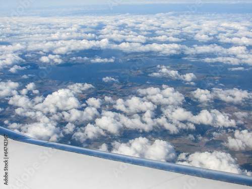 vue aerienne danemark depuis avion