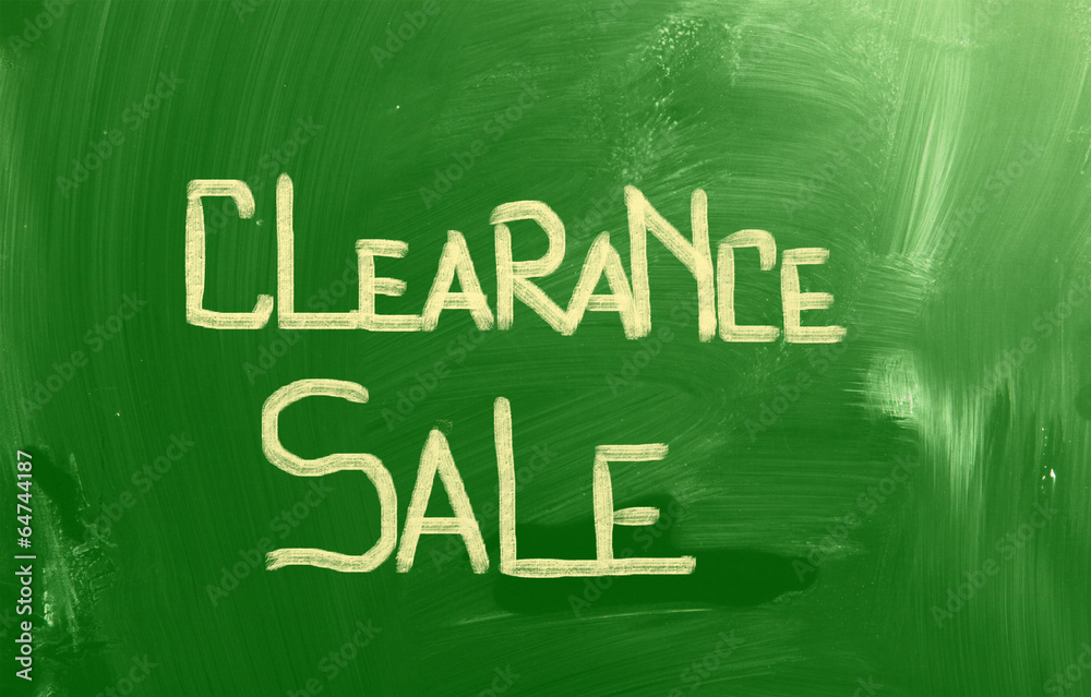 Clearance Sale Concept