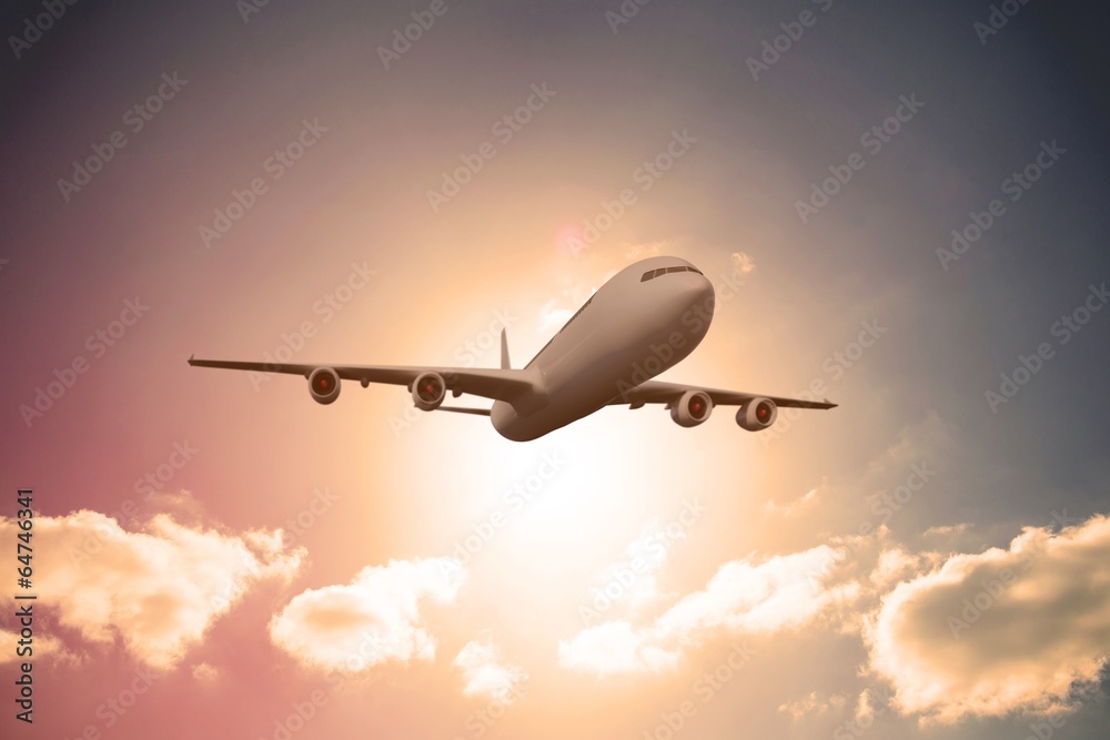 Composite image of graphic airplane Composite image of graphic airplane