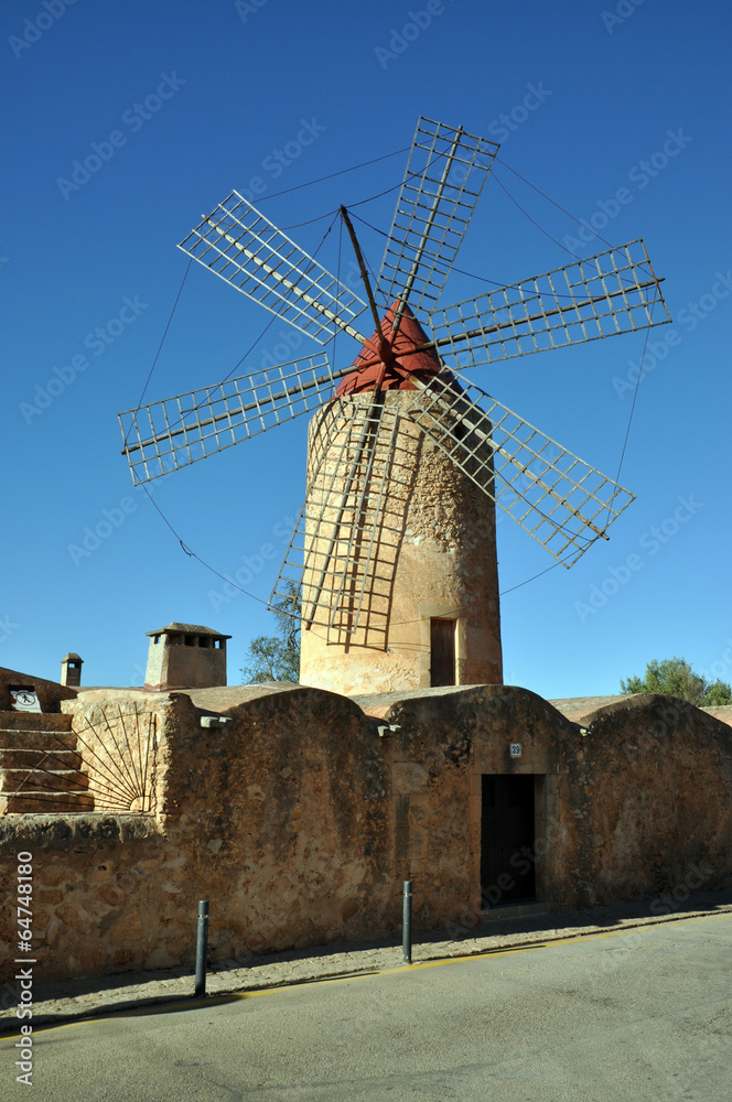 Windmühle in Algaida, Mallorca