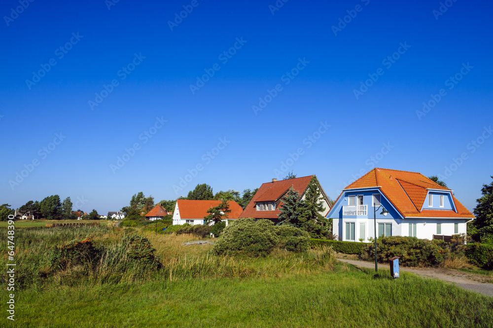 Wohnhäuser auf Hiddensee