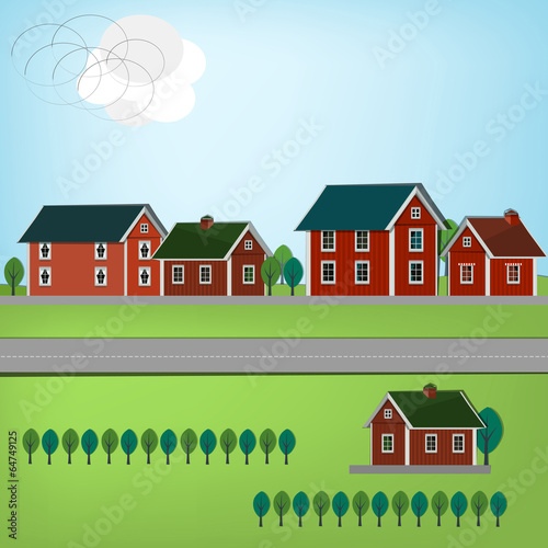 Swedish City landscape