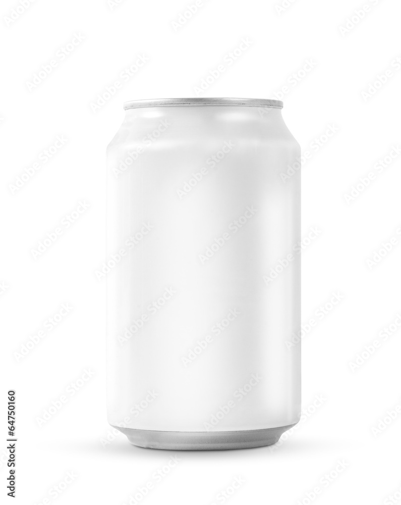 White soda can on white background White soda can on white background