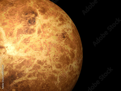 3D-rendering of planet Venus, high resolution