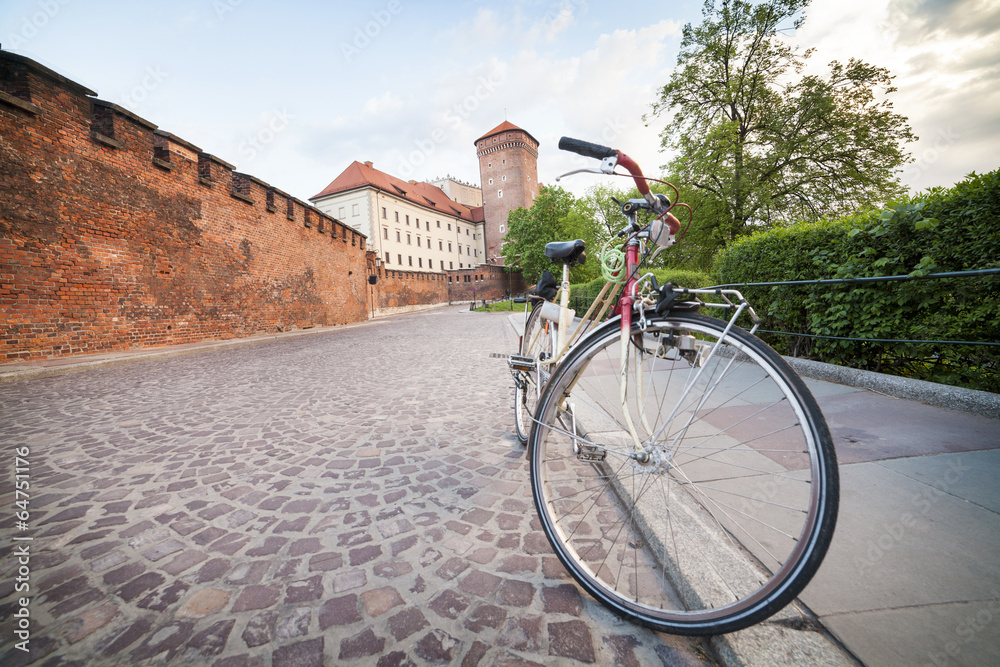 Obraz premium Krakow by bike