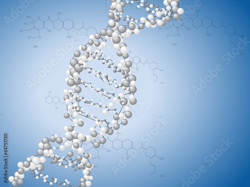 DNA spiral - molecules background