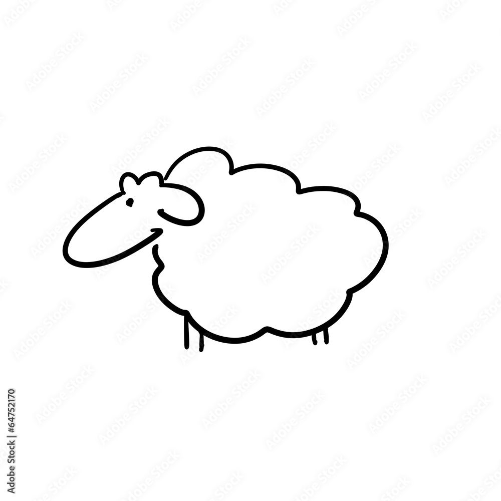 Obraz premium Simple sheep