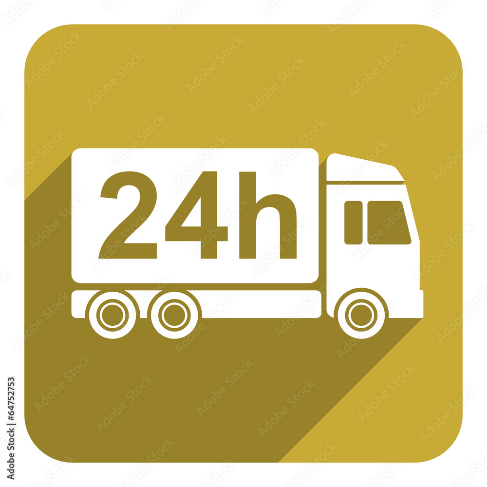 24 hours delivery flat icon 24 hours delivery flat icon