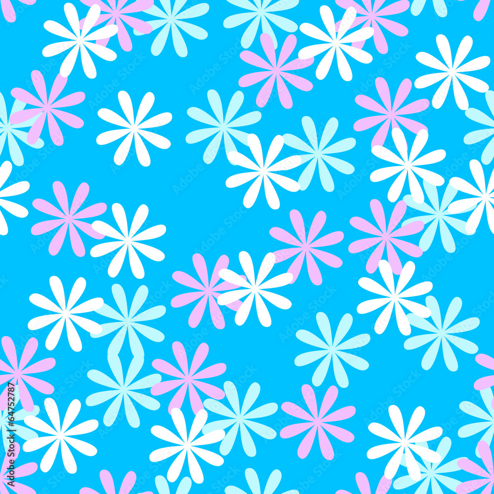 Fun seamless flower pattern Fun seamless flower pattern