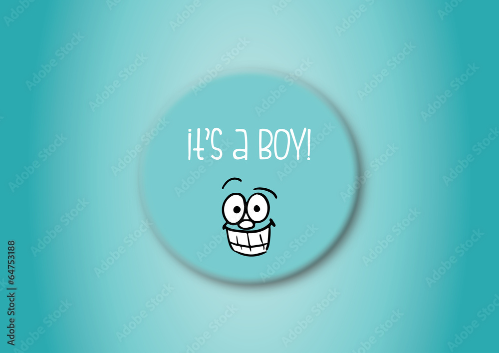 Obraz premium Blue It's a Boy!