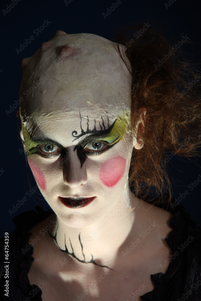 Portrait of a strange mystery lady. Portrait of a strange mystery lady.