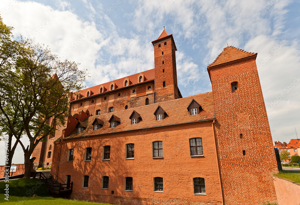 Obraz premium Mewe castle (XIV c.) of Teutonic Order. Gniew, Poland