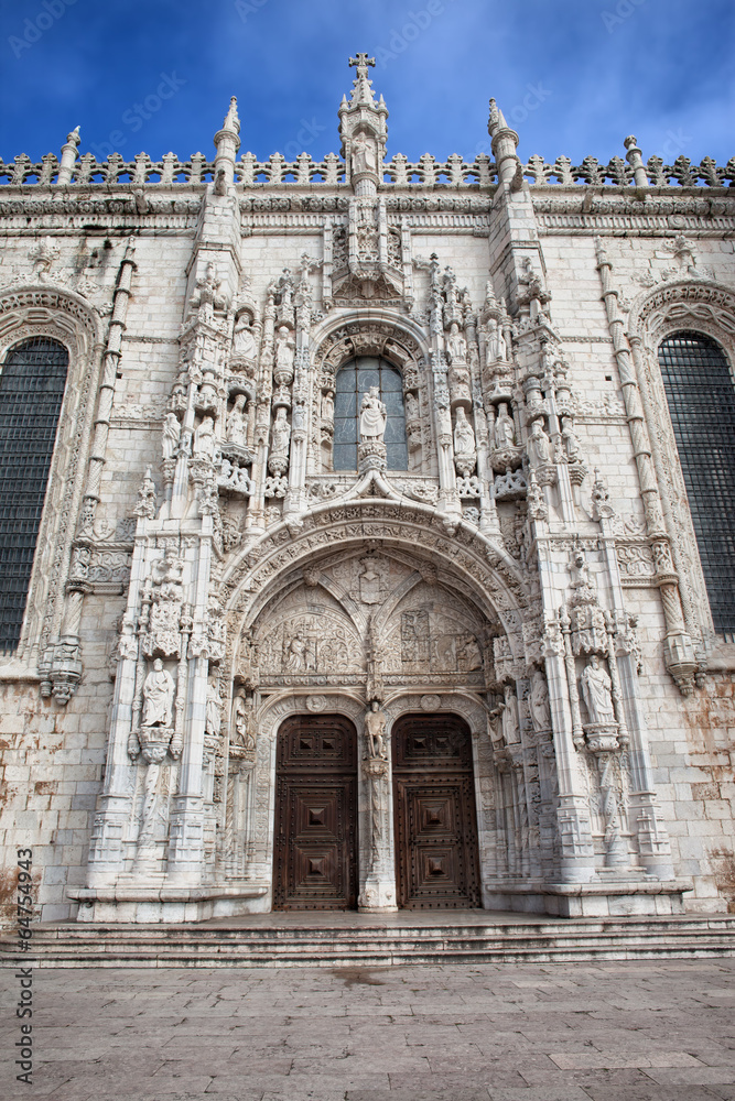 South Portal to Jeronimos Monastery in Lisbon