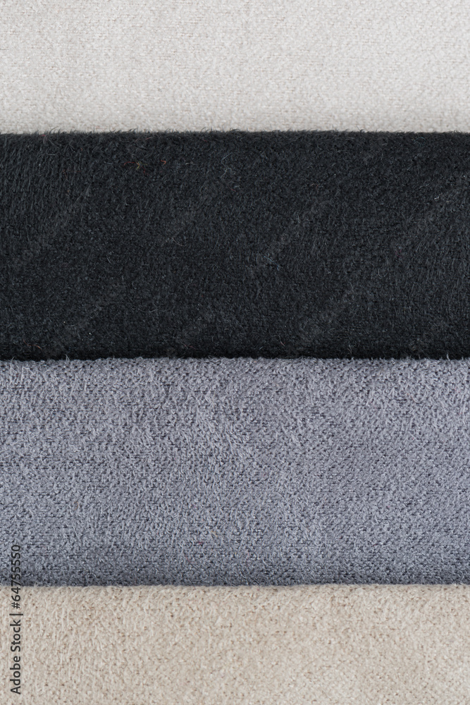 Fototapeta premium Multi color fabric texture samples