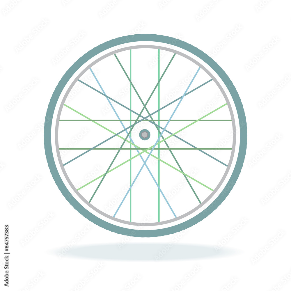 Vintage bicycle wheel ,vector eps10