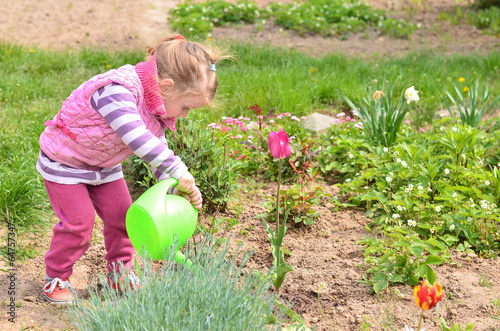Working in the garden