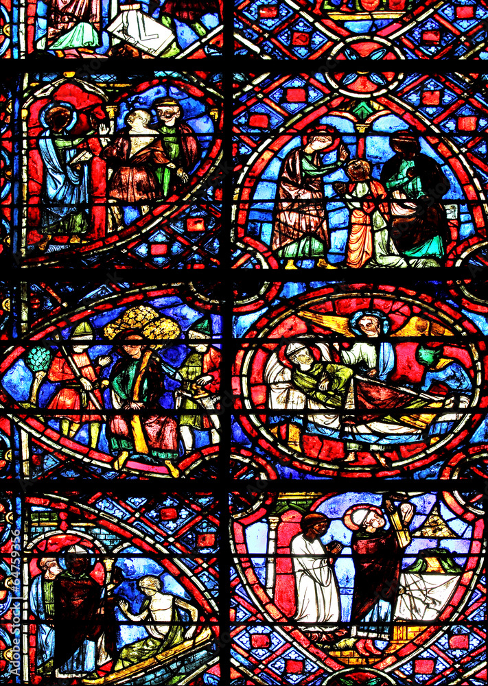 Vitrail de la cathédrale d'Auxerre