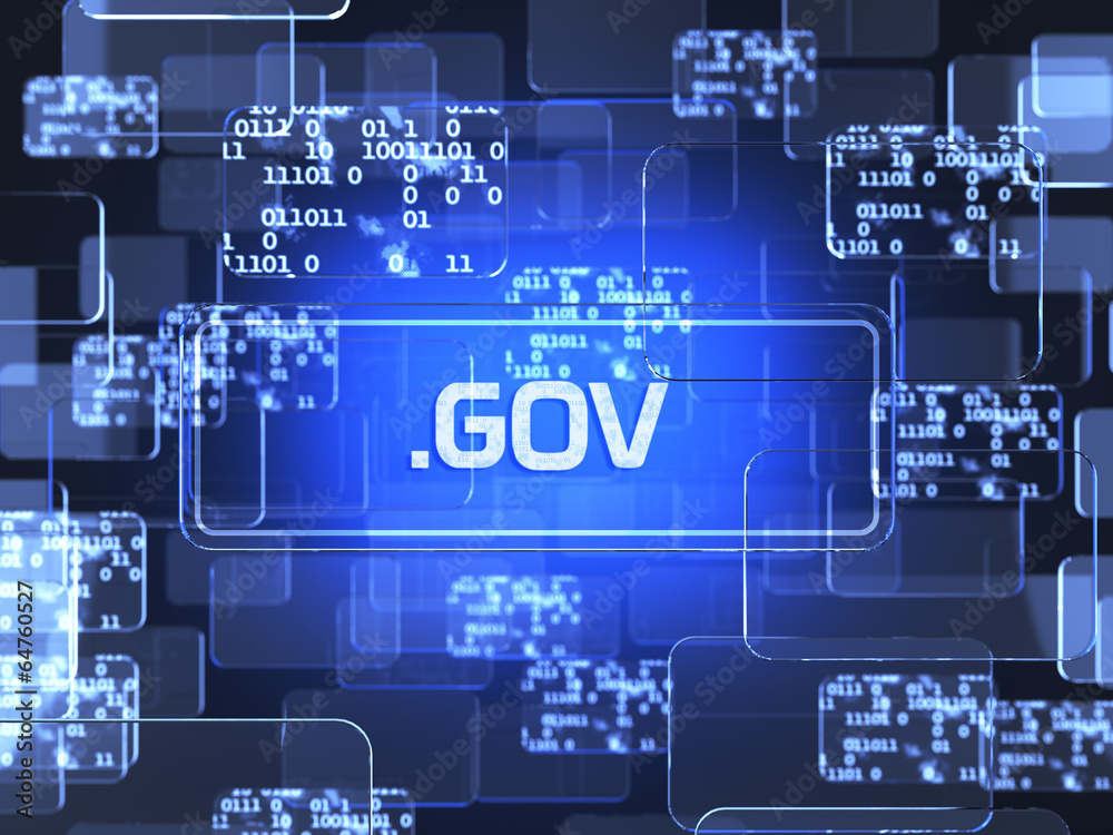 Government screen concept Government screen concept