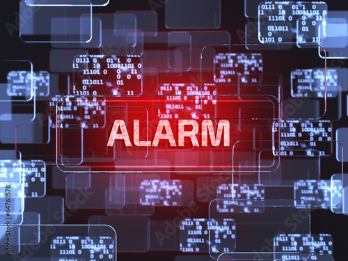 Alarm screen concept photo