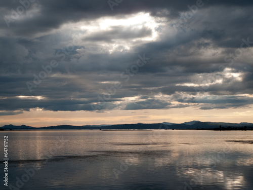 Reflection of cloud in water, Quebec, Canada