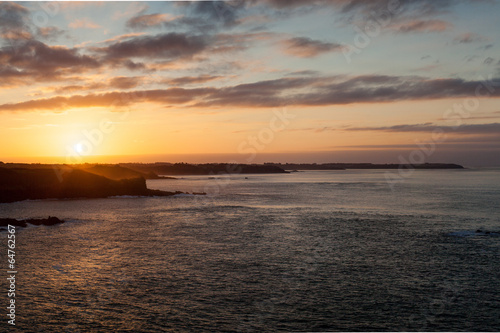 Sea at sunset, Cote D'Emeraude, Cancale, Ille-Et-Vilaine, Britta