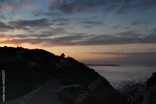 Sea at sunset, Cote D'Emeraude, Cancale, Ille-Et-Vilaine, Britta