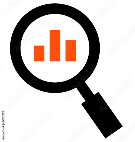 Analytics vector icon photo