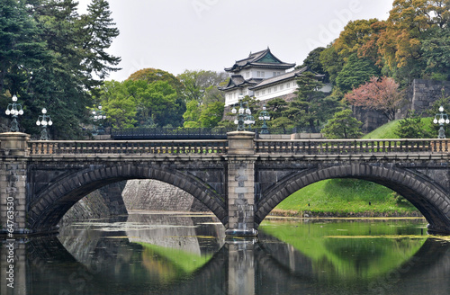 Tokyo Imperial Palace and Nijubashi bridge, Japan