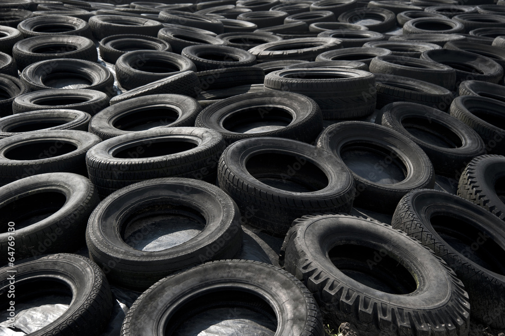 Obraz premium plastic tires