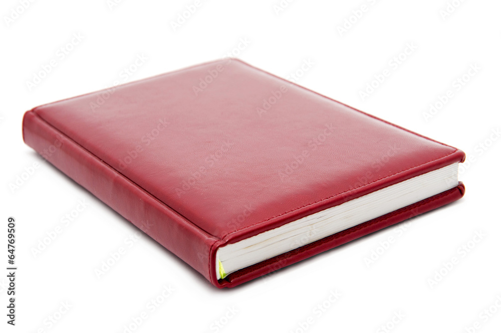 Notebook isolated on white background