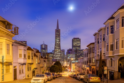 San Francisco at night.