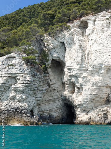 Landscapre of the coast of Gargano Apulia Italy