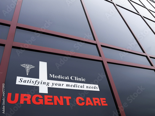 Urgent Care Building and sign