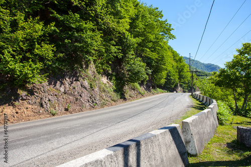 Mountain Road, trail in Georgia, Kaukaz