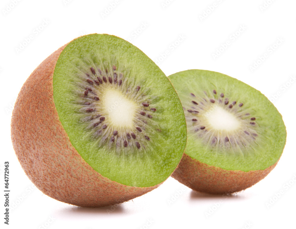 Fototapeta premium Sliced kiwi fruit half