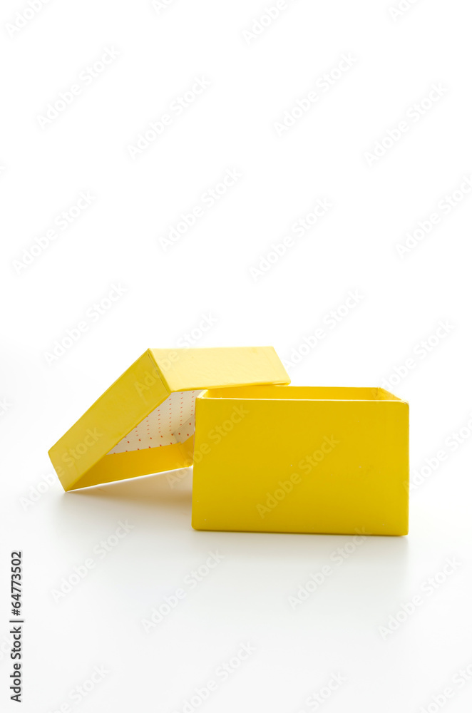 Yellow gift box Yellow gift box